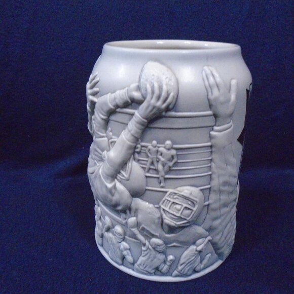 NFL Oakland Raiders 3-D Stoneware Beer Tankard - Stein - Mug Lite Miller's Time - Picture 3 of 6